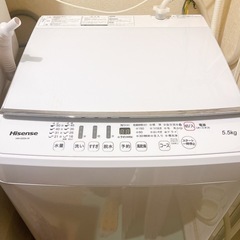 受け渡し決まりました　 リンナイ　ガスコンロ　KGM563DG  Hisense 洗濯機　HW-G55A-W 　5.5Kg LOWYA ラグ
    の画像