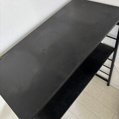 【無料】キッチンラック（黒）引っ越しのためお譲りします！の画像