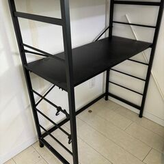 【無料】キッチンラック（黒）引っ越しのためお譲りします！の画像