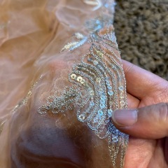 訳あり　マライカ　ザリ刺繍　カフェカーテンの画像