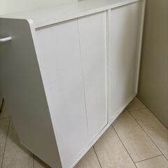【無料】白の収納棚お譲りします（引っ越しのため）の画像