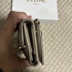 CELINE コイン入れ付き シャイニーカーフスキン　セリーヌの画像