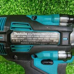マキタ TW004G 充電式インパクトレンチ バッテリー1個付き【市川行徳店】【店頭取引限定】【中古】管理番号：ITZ18G5TJS0Oの画像