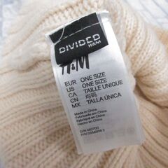 ( M-945 )H&M Divided エイチ&エム ディバイデッド ニット帽 ベージュ 中古の画像