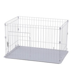 【新品・未使用】アイリス　犬　ゲージ　ケージ　ペットサークル　トイレトレーの画像
