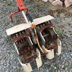 農機具　エンジン式耕運機　ジャンクとしての画像