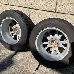 225/65R-17・アルミホイール付スタッドレスタイヤ4本セットです。の画像