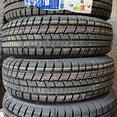 25‘新品スタッドレス145/70R12+中古鉄ホイール組4本セット