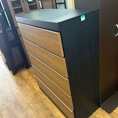 【リユ-スのサカイ広島石内店】ジモティ割！5段チェスト/クリ-ニング済み/HG-7466/広島市 家具　佐伯区 家具　南区 家具　西区 家具　東区 家具　中区 家具　安佐南区 家具　安佐北区 家具　安芸区 家具　府中町 家具　海田町 家具　熊野町 家具　坂町 家具　廿日市市 家具																		 																		の画像