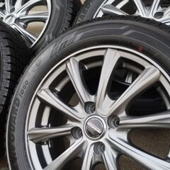 高年式 175/65R15 フィット 4穴 バリ溝 国産タイヤ スタッドレス アルミホイール 夏 冬 タイヤ ホンダ fit アクア ヴィッツ カローラフィールダー カローラ フィールダー シエンタ ベルタ インサイト グレイス シャトル、シャトルハイブリッド フィット シャトル スイフト スプラッシュの画像