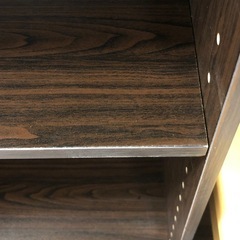 【訳あり品／組立済完成品】棚板可動3段カラーボックス　カラー：ブラウン　濃い茶色　3段ボックス　可動棚の画像