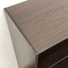 【訳あり品／組立済完成品】棚板可動3段カラーボックス　カラー：ブラウン　濃い茶色　3段ボックス　可動棚の画像