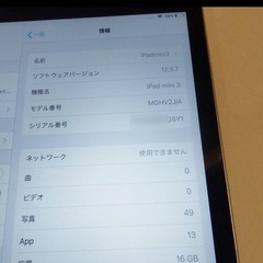 Apple iPad mini 3世代 グレーの画像