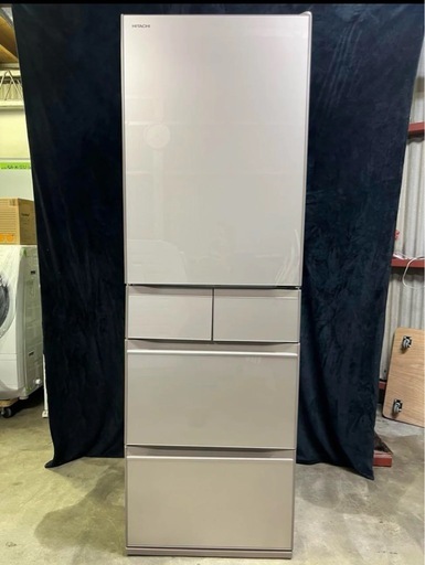 【成約済み】日立 冷蔵庫 R-HWS47N（XN）2020年製 470L 右開き 5ドア