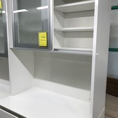 ジャングルジャングル貝塚店　ニトリ　レンジボード　食器棚　ホワイト　お洒落　収納力抜群　貝塚市　二色浜　リサイクルショップの画像