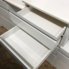 ジャングルジャングル貝塚店　ニトリ　レンジボード　食器棚　ホワイト　お洒落　収納力抜群　貝塚市　二色浜　リサイクルショップの画像
