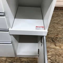 ジャングルジャングル貝塚店　ニトリ　レンジボード　食器棚　ホワイト　お洒落　収納力抜群　貝塚市　二色浜　リサイクルショップの画像