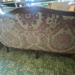 【引取限定】中古　カリモク家具　ドマーニ　ルイXVシリーズ　3人掛けソファー　定価約７０万円の画像