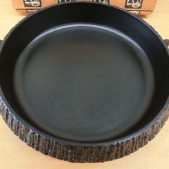 美品 岩鋳 南部鉄器 すき焼き鍋 石庭 両手鍋 鉄鍋 鋳物 IWACHU 札幌 西野店の画像