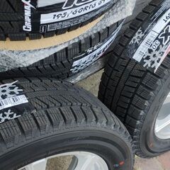 24年 新品 195/60R16 タイヤホール4本セット ノート 4穴 冬タイヤ スタッドレス アルミホイール 冬タイヤ ホンダ fit ノート 日産 セレナ ノア ヴォクシー ステップワゴン セレナ ハイウェイスター ホイール ホイール付きの画像