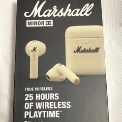 Marshall Minor III クリーム ワイヤレスイヤホン ジャンクの画像