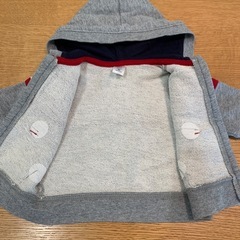 BABY GAP フード付きトレーナー　60の画像
