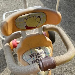 訳あり　くまのプーさん　三輪車　無料で差し上げます。の画像