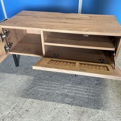 値下げ【良品】LOWYA TV台 ラタン調 お洒落  早い者勝ち！ 引取歓迎 配送OKの画像
