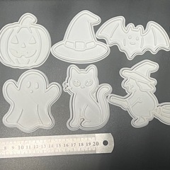 送料無料　ハロウィンクッキー型 10個セット 抜き型 カボチャ粘土型 お菓子作りの画像