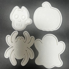 送料無料　ハロウィンクッキー型 10個セット 抜き型 カボチャ粘土型 お菓子作りの画像