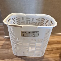 洗濯カゴ　ランドリーバスケット２段の画像