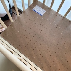 KATOJI ミニサイズベビーベッド（90cm × 60cm） 専用サイズの敷布団付きの画像
