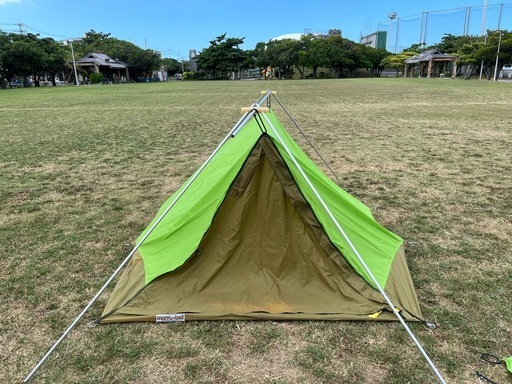 【?ソロキャンプにも‼️】mont-bell小テント