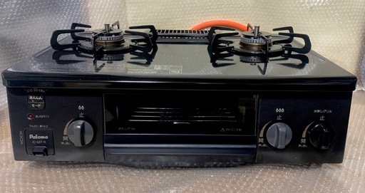 【美品】パロマ LPガス用 ガステーブル 2023年製 プロパンガス用 ガスコンロ E1-4-16 使用感少なめ