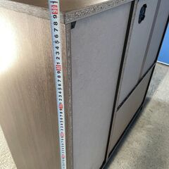 【良品】食器棚 ブラウン コンパクト 木目調 早い者勝ち 引取歓迎 配送OKの画像
