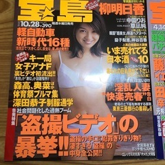 宝島 3冊まとめて 柳明日香 釈由美子 佐藤江梨子の画像