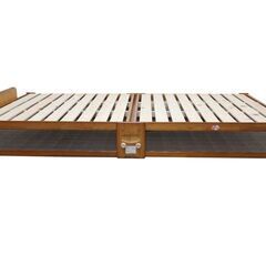 新札幌 / 中居木工 ひのきスノコベッド ロータイプ 日本製 木製 シングルベッド 2022年製 / No.3628の画像