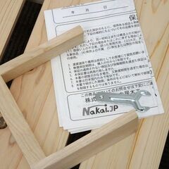 新札幌 / 中居木工 ひのきスノコベッド ロータイプ 日本製 木製 シングルベッド 2022年製 / No.3628の画像