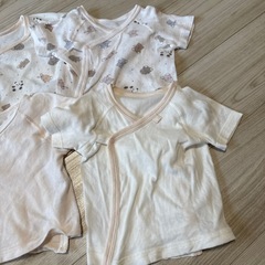 半袖短肌着50-60を4枚セットの画像