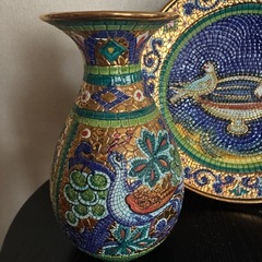 トルコ🇹🇷絵皿　花瓶セット の画像