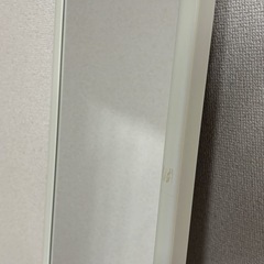 全身ミラー　姿見　鏡　ホワイト　無料の画像