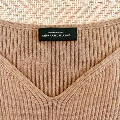 UNITED ARROWS green label ハートネック ニットの画像