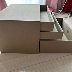 カラーボックスにはいる引き出し　　ニトリの画像