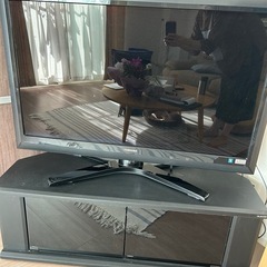 テレビ台 ELECOM 37型テレビ の画像