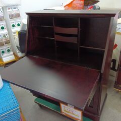 【ジ573】ライティングビューロー アンティーク 収納家具の画像