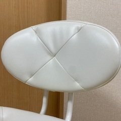 ニトリ　ワークチェア　デスクチェア　白の画像