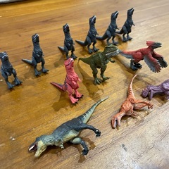 恐竜のフィギュア（小）12点の画像