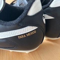 【新品未使用】PUMA パラメヒコ PARA MEXICO ブラック×ホワイト 26.0cm 天然皮革 サッカースパイク の画像