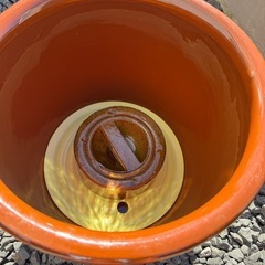 瓶 水瓶  丸かめ 梅漬け つけもの漬物の画像