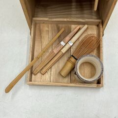 【長期保管品】茶道具セット 木製 茶道 ※写真のものが全て 芸術 骨董品 1点 アンティーク 昭和レトロの画像